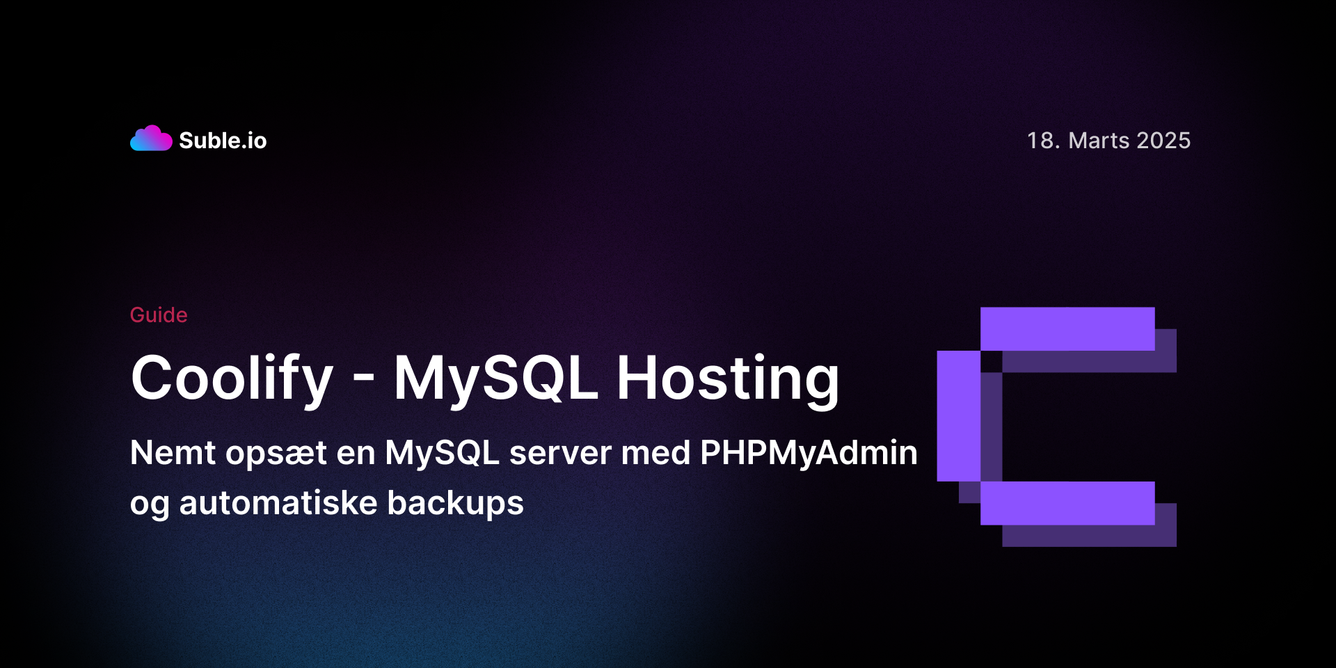 Opsætning af MySQL og PHPMyAdmin på Coolify